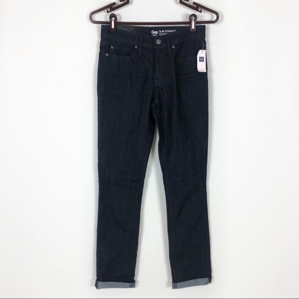 NWT Gap Slim Straight Dark Wash Jeans